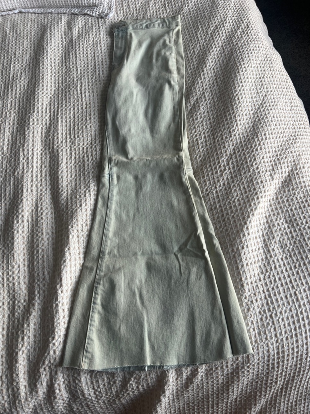 We The Free Sage Green Flare Jeans